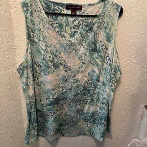 Glria Vanderbuilt tank top with sparkles